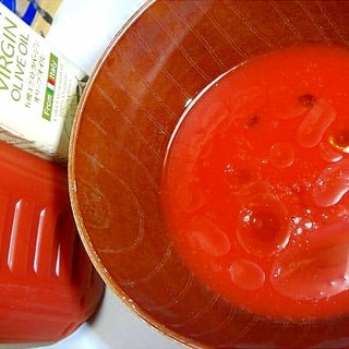 トマトジュースでイタリアンな素麺つゆ